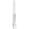 Ekena Millwork Kennewick Architectural Grade PVC Gable Bracket, 96"W x 48"H x 4"D x 6"F, 12/12 Pitch GBP096X48X0406KEN00 - alternate 4